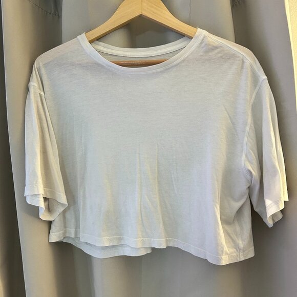 lululemon athletica Tops - White Crop Lululemon Short Sleeve